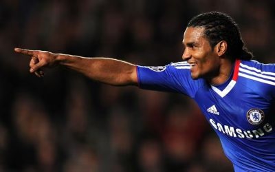 Chelsea Player Malouda Represents for Yele Haiti during Football Match