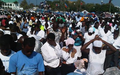 Mourners gather in Haitian capital one month after deadly quake