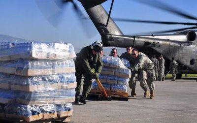 Yéle Delivering Water to Quake Survivors